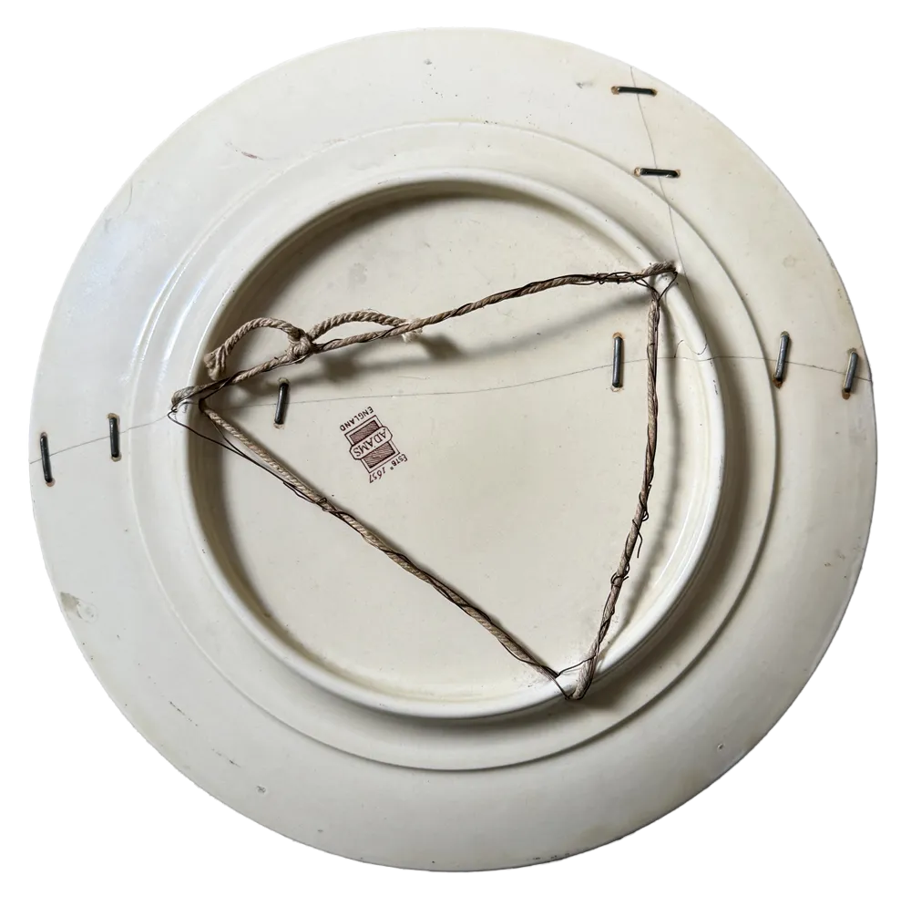 Cries of London plate with rivet repairs, 1920s, from the collection of Tomas Brown