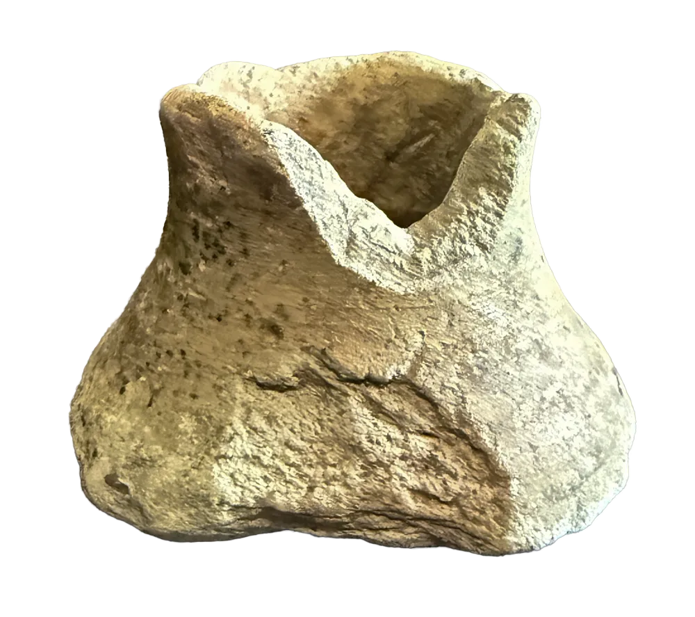 Fourteenth-century greenware jug base, from the collection of Tomas Brown