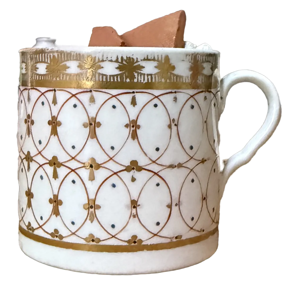 Hard-paste porcelain cup, from the collection of Tomas Brown