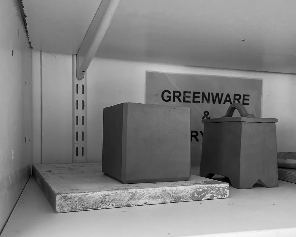 Slab-built box drying