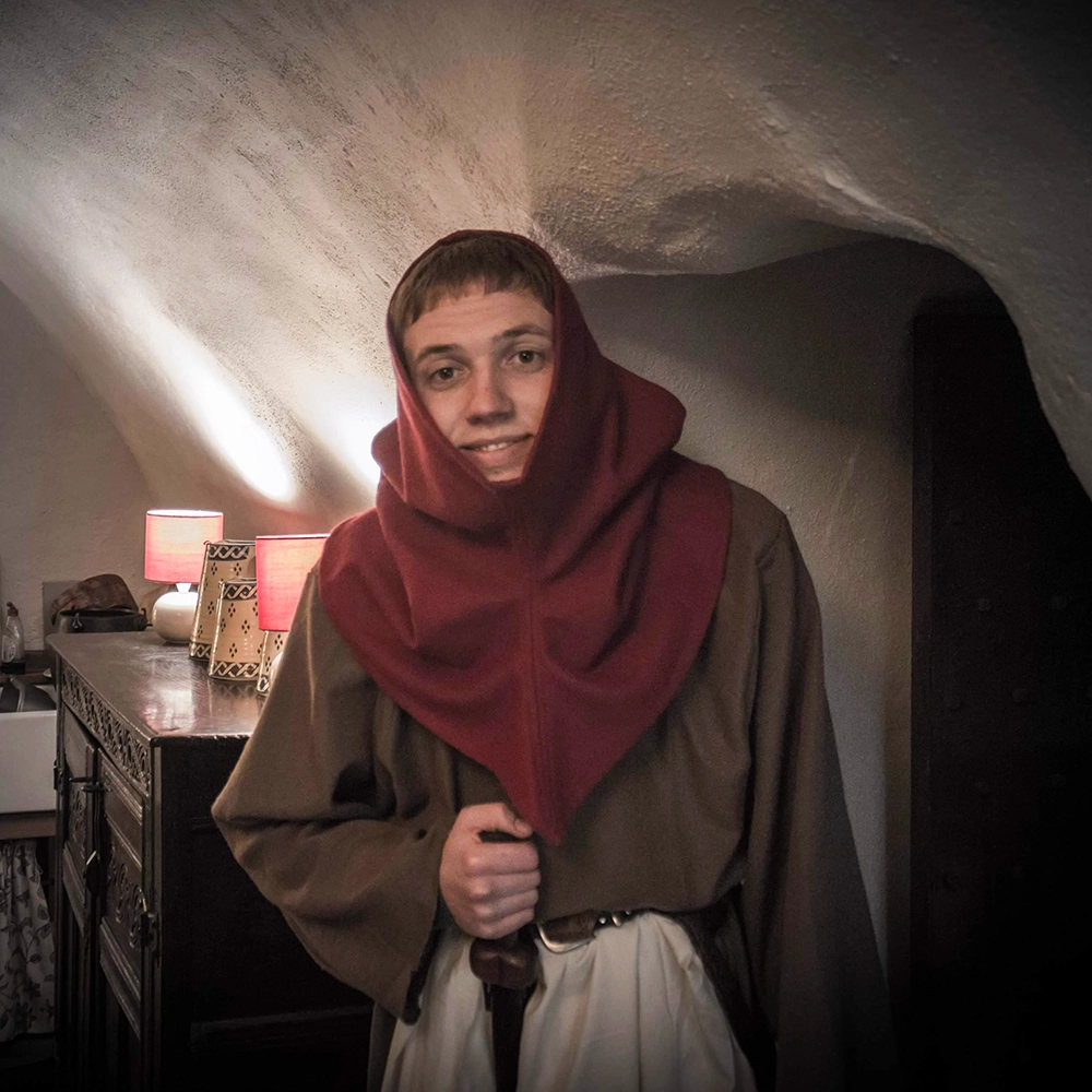 Sound designer Joe Dines on the set of FEAST, 2019