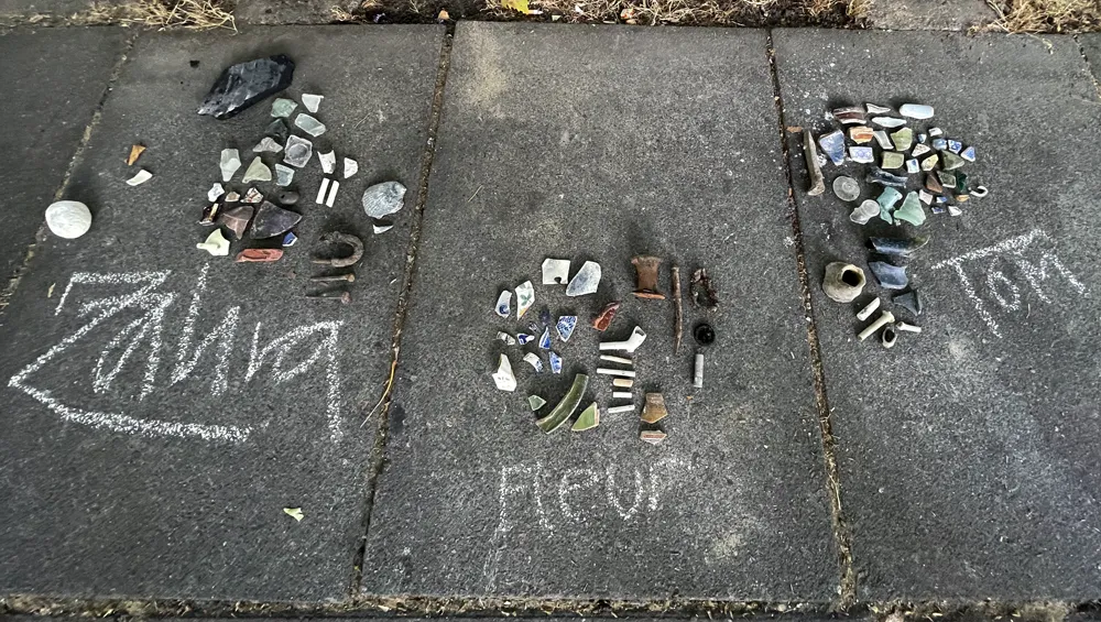 Mudlarking finds from the Thames foreshore