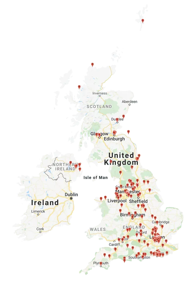 Preliminary map of Word on the Street archive submissions, credit Freya Purcell, 2020